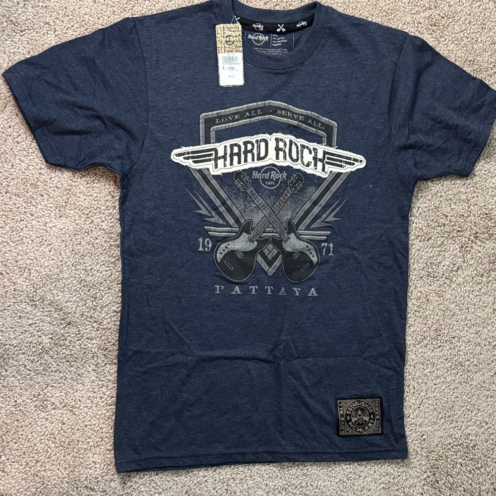 Hard Rock Cafe Navy Blue Pattaya Tee